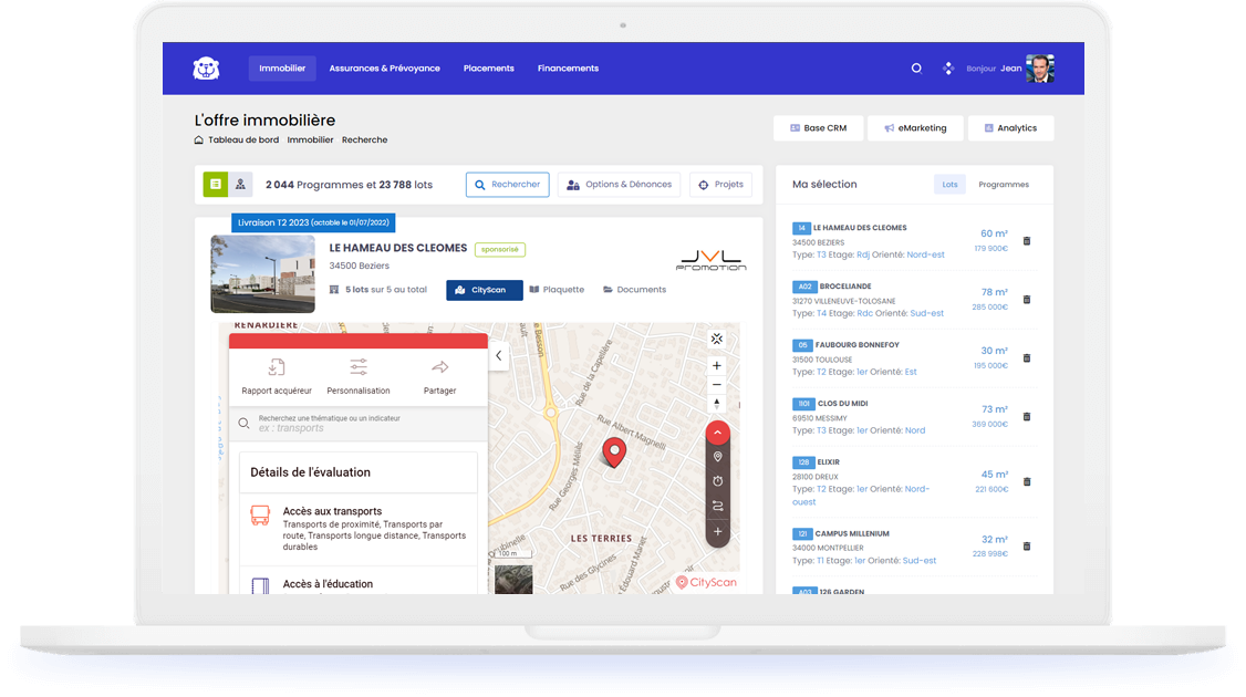 Plateforme programme immobilier neuf castor immo